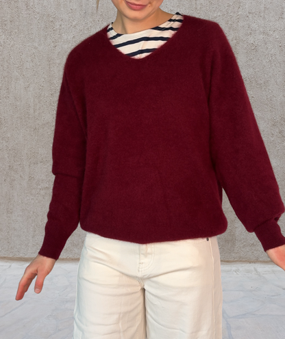 Kaschmirpullover "Bordeaux"
