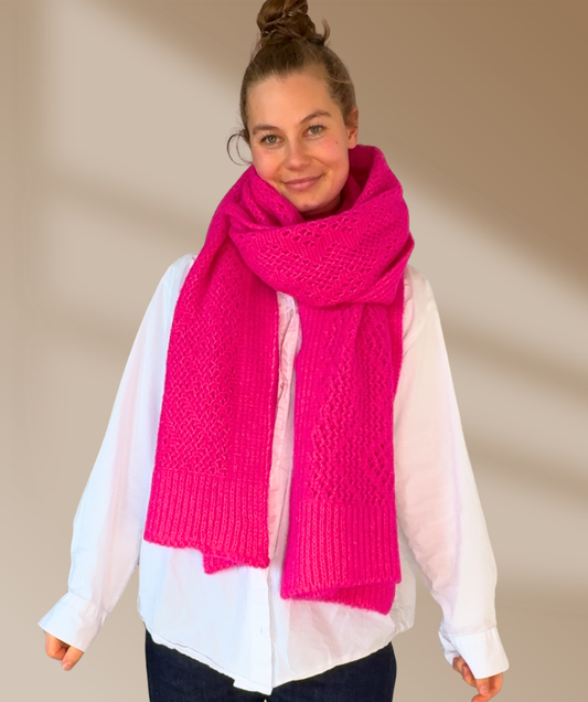 Strickschal "Pink"