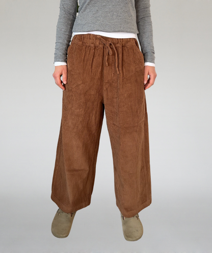 Cordhose big pockets cognac