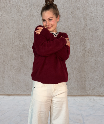 Kaschmirpullover "Bordeaux"