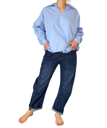 Jeans navyblau washed