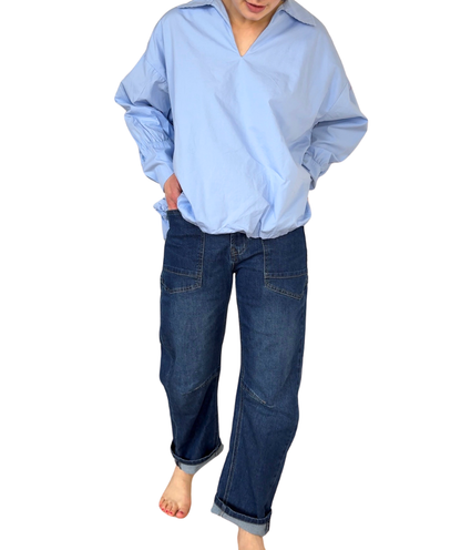 Jeans navyblau washed