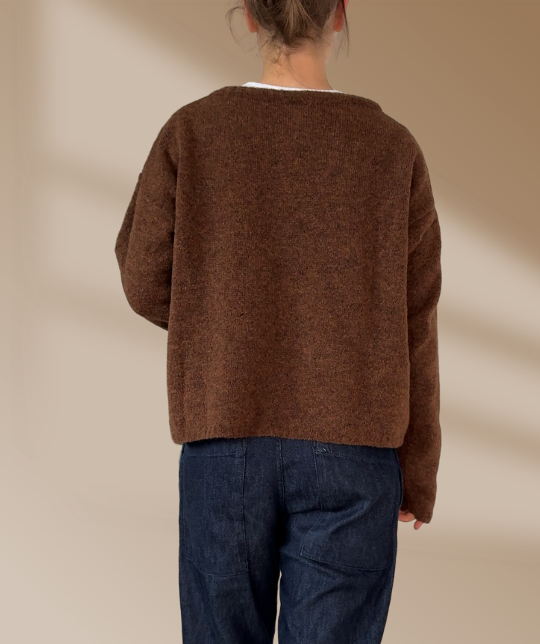 Strickpullover "Schoko Braun"