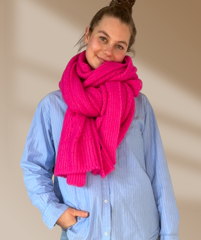 Strickschal "Pink"