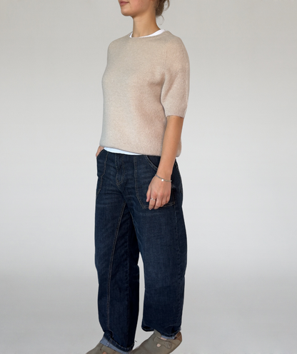 Jeans mit aufgesetzten Taschen
