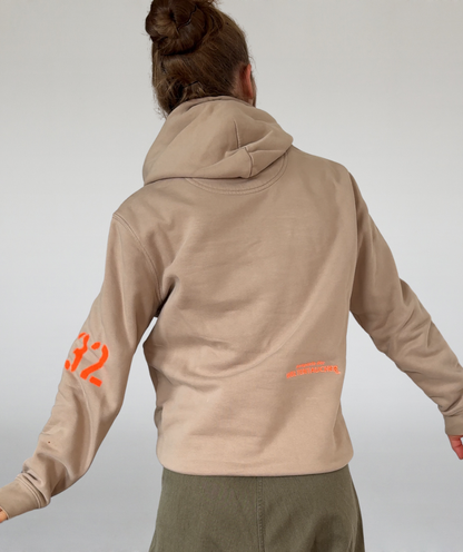 Hoodie cappuccino beige "salty lifestyle"