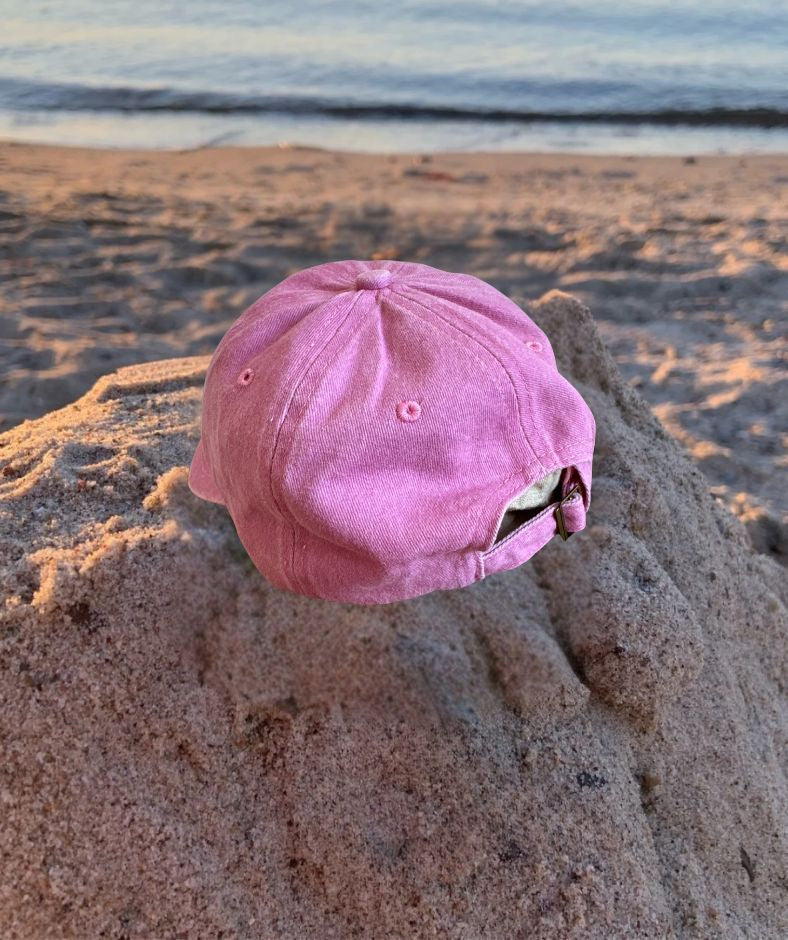 Cap "Herz" verwaschenes Pink