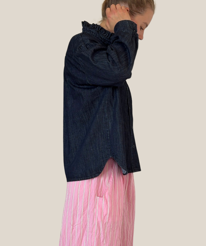 Jeansbluse / Denimhemd