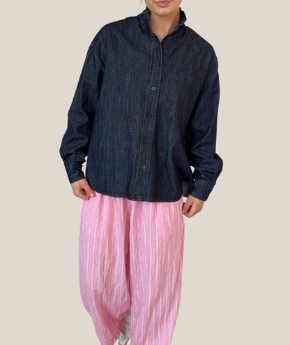 Jeansbluse / Denimhemd