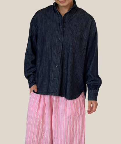 Jeansbluse / Denimhemd