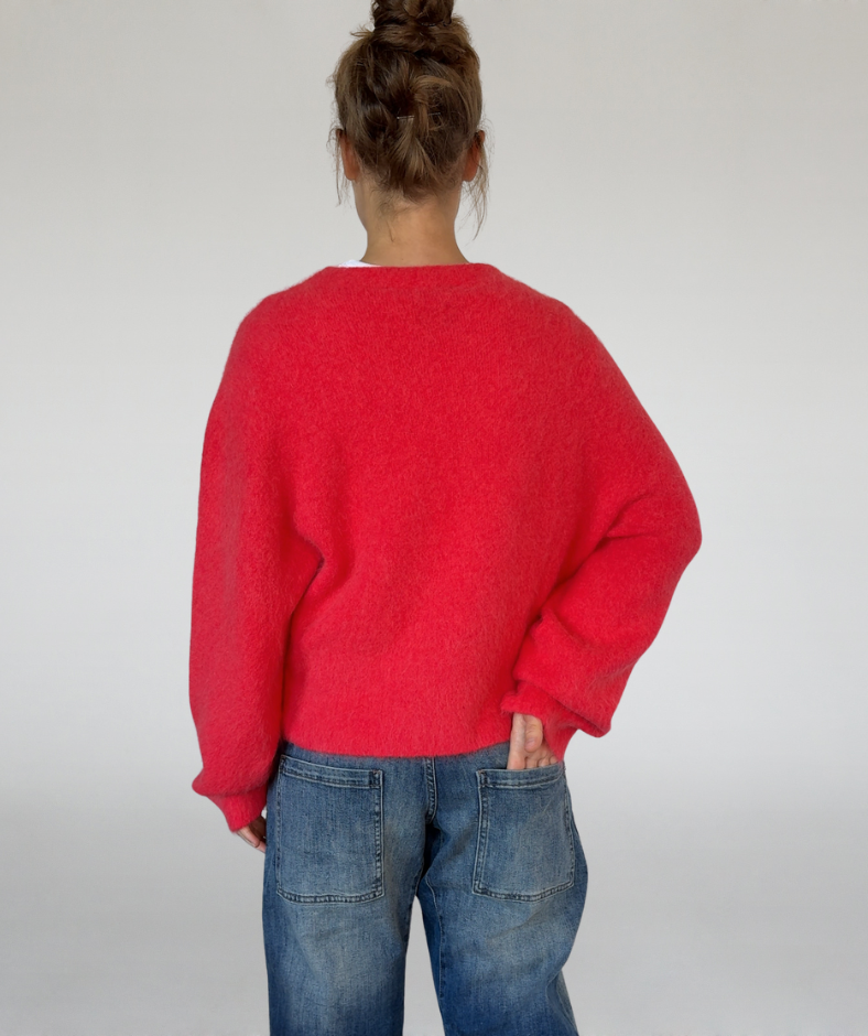 Strickpullover boxy rot