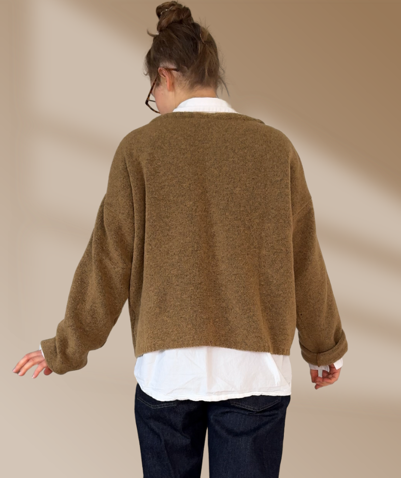 Strickpullover "Cappuccino Braun"