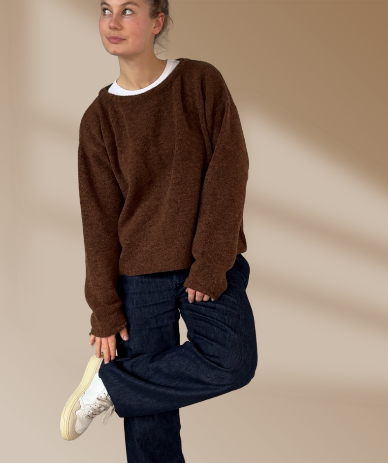 Strickpullover "Schoko Braun"