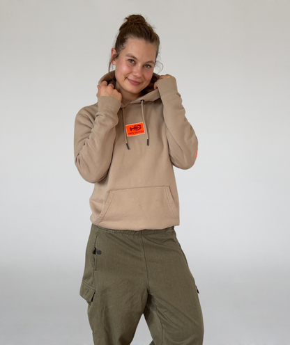 Hoodie cappuccino beige "salty lifestyle"