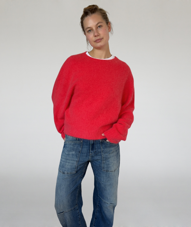 Strickpullover boxy rot