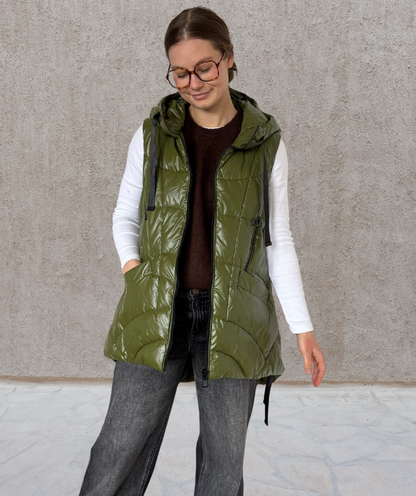 Puffer Weste Grün