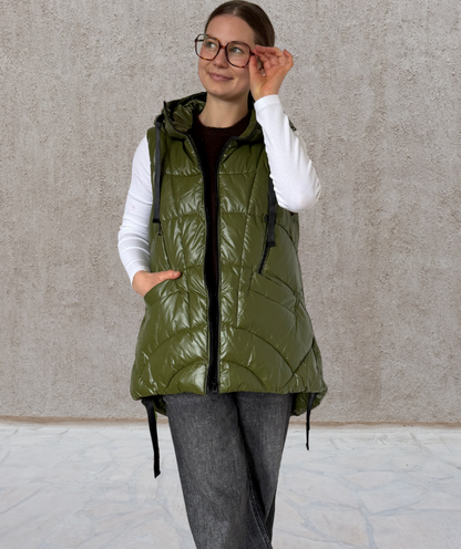 Puffer Weste Grün