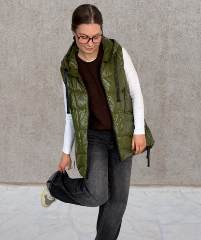 Puffer Weste Grün