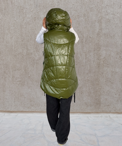 Puffer Weste Grün