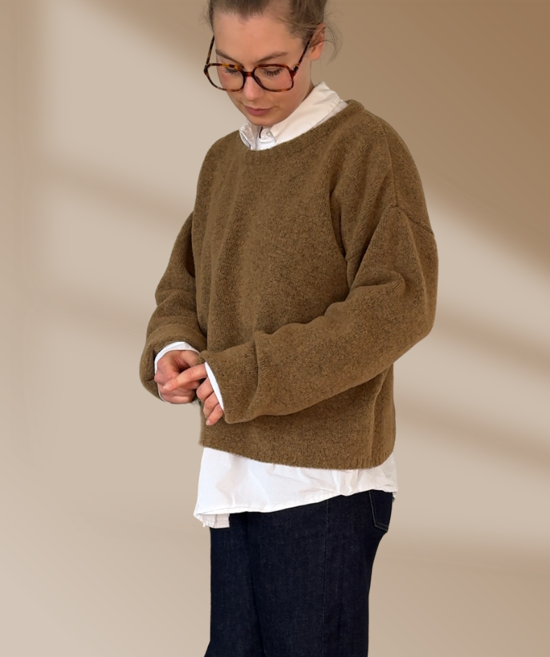 Strickpullover "Cappuccino Braun"