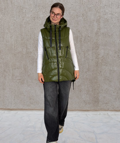Puffer Weste Grün