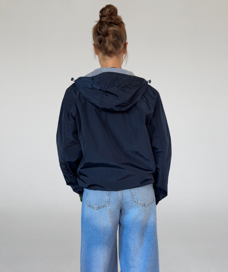 Alltagsjacke blau mit Innenfutter