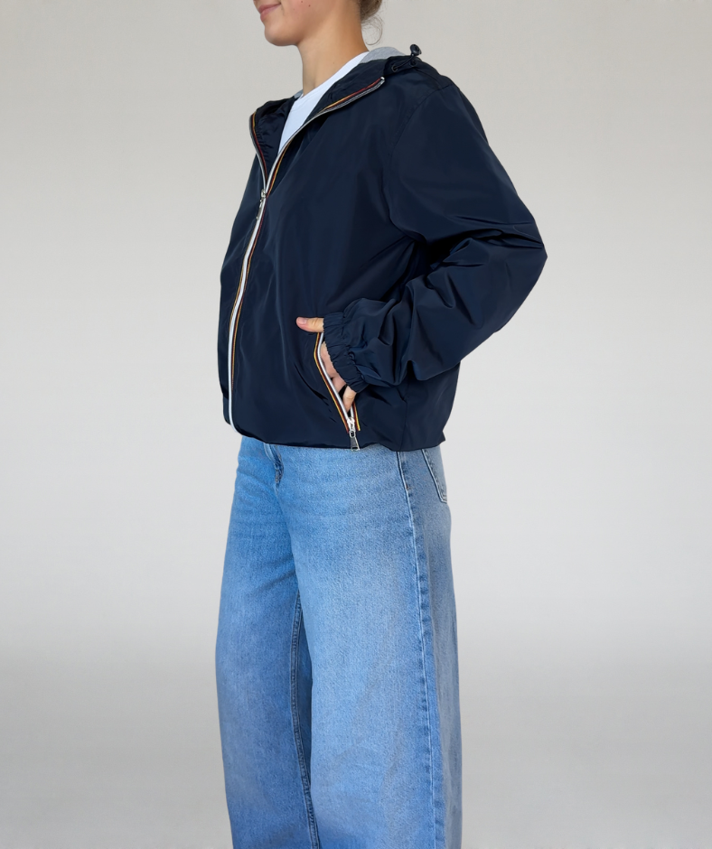 Alltagsjacke blau mit Innenfutter