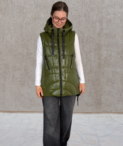 Puffer Weste Grün