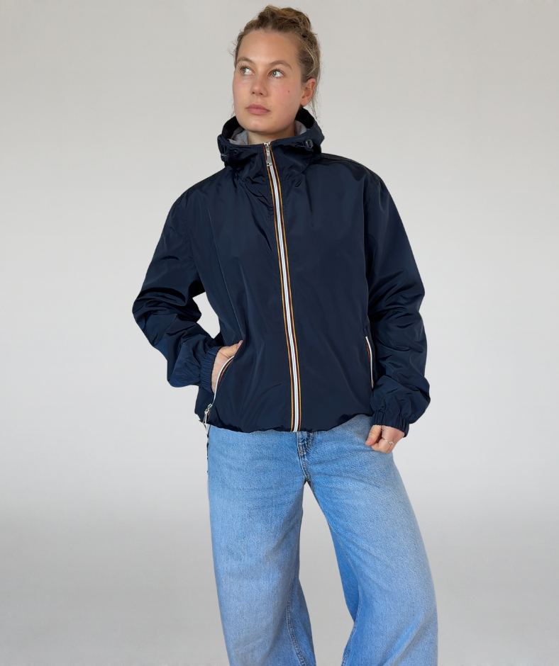 Alltagsjacke blau mit Innenfutter