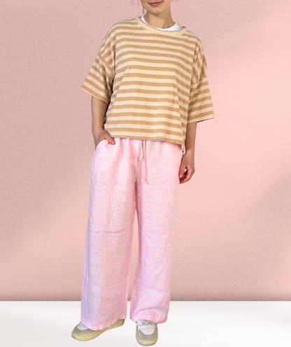 Leinenhose Rosa