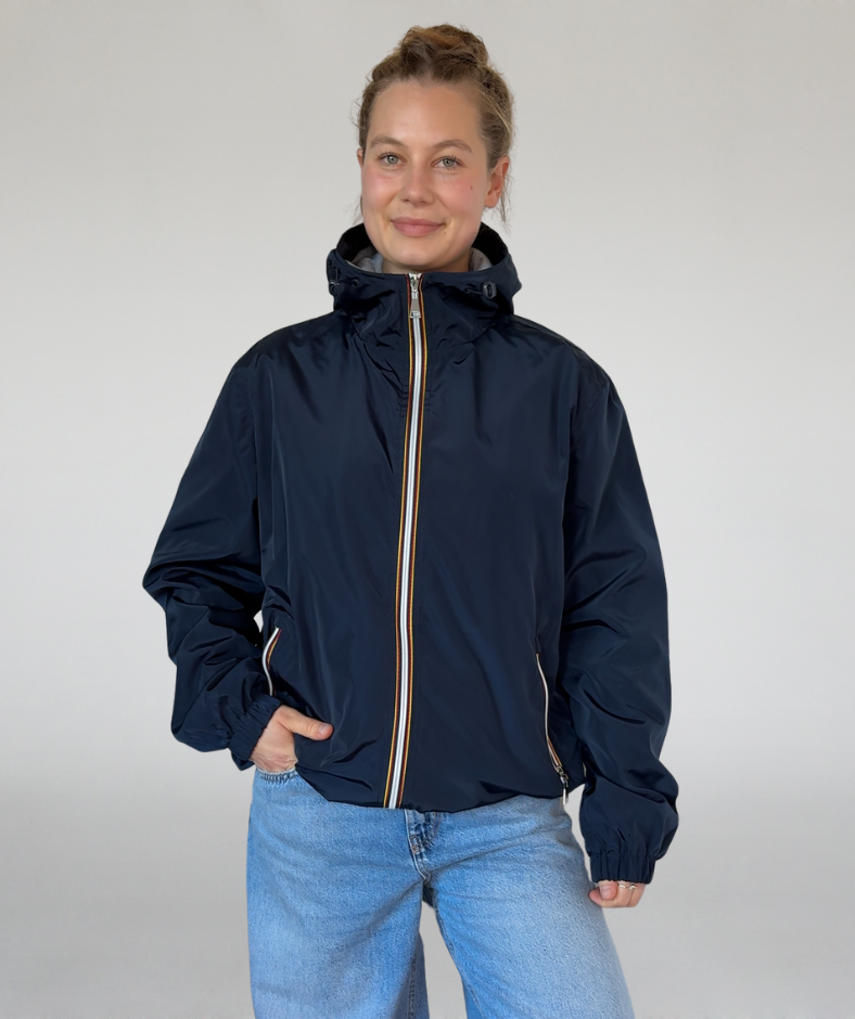 Alltagsjacke blau mit Innenfutter