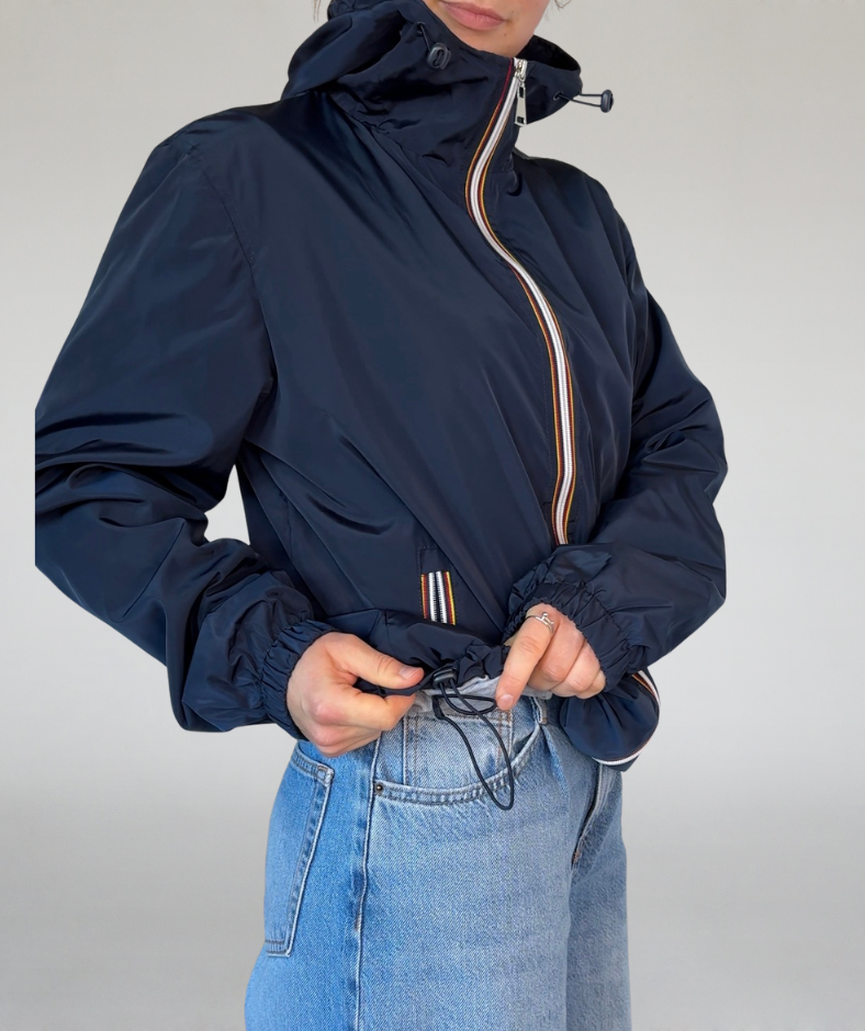 Alltagsjacke blau mit Innenfutter