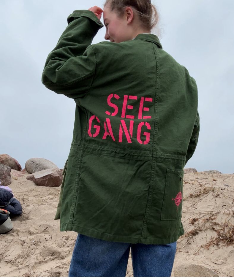 Jacke Khaki "Seegang"
