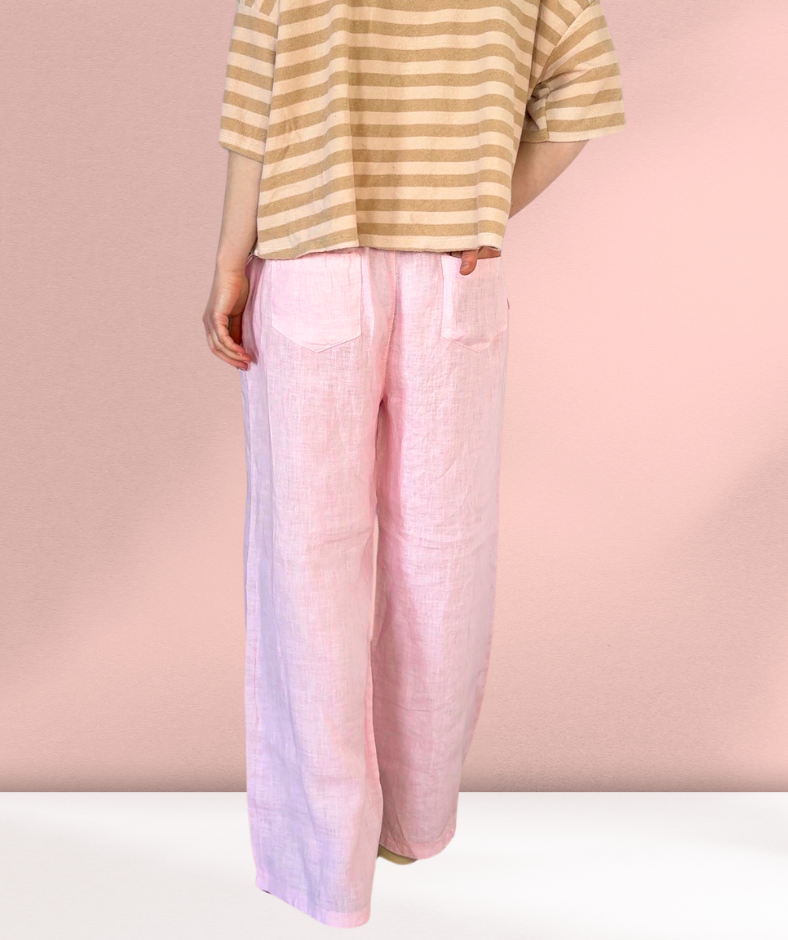 Leinenhose Rosa