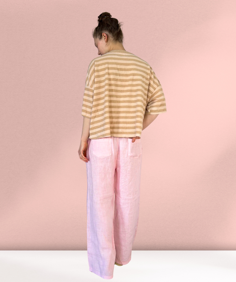 Leinenhose Rosa