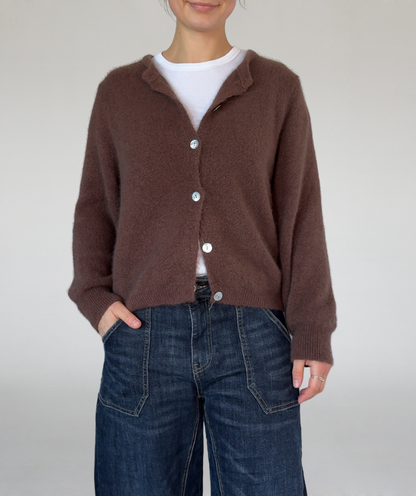 Strickjacke braun