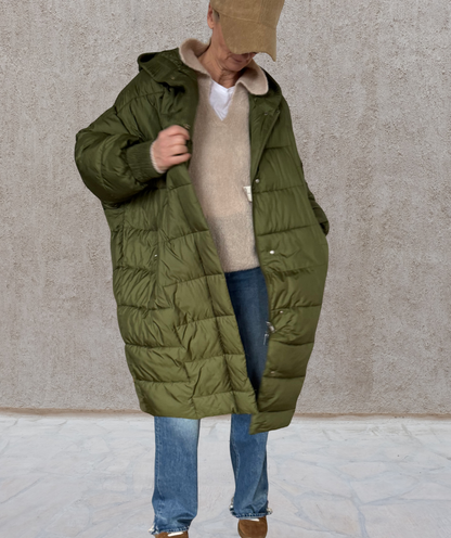 Puffer Parka oversized Grün "Puffer Coat"