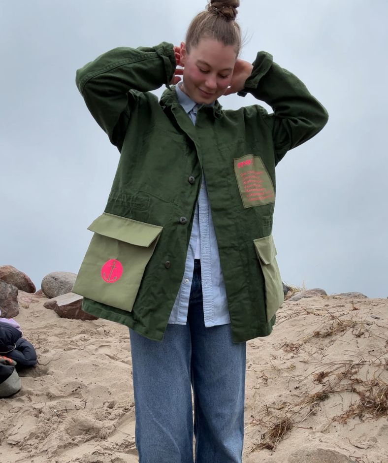 Jacke Khaki "Seegang"