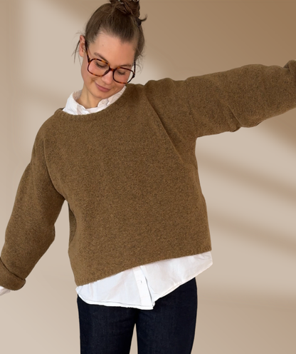 Strickpullover "Cappuccino Braun"