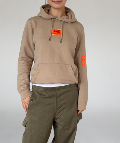 Hoodie cappuccino beige "salty lifestyle"