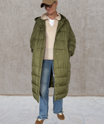 Puffer Parka oversized Grün "Puffer Coat"