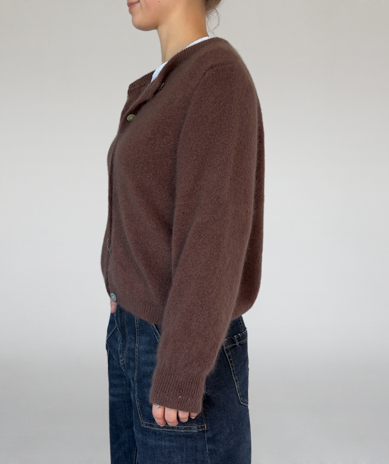 Strickjacke braun
