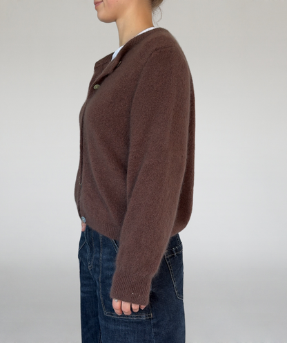 Strickjacke braun