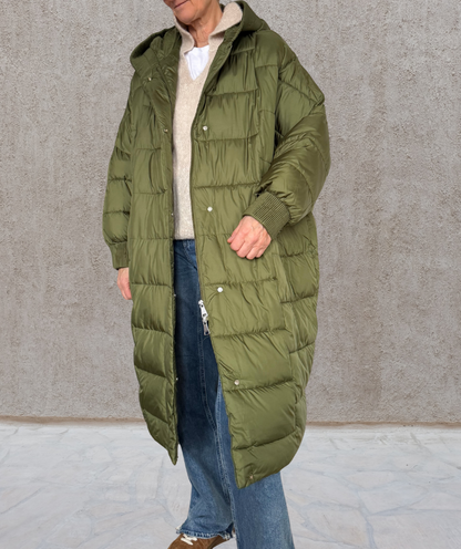 Puffer Parka oversized Grün "Puffer Coat"