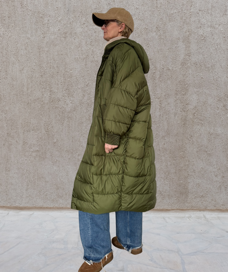Puffer Parka oversized Grün "Puffer Coat"