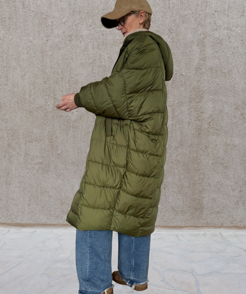 Puffer Parka oversized Grün "Puffer Coat"