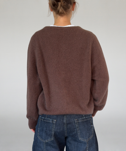 Strickjacke braun