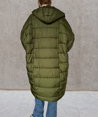 Puffer Parka oversized Grün "Puffer Coat"
