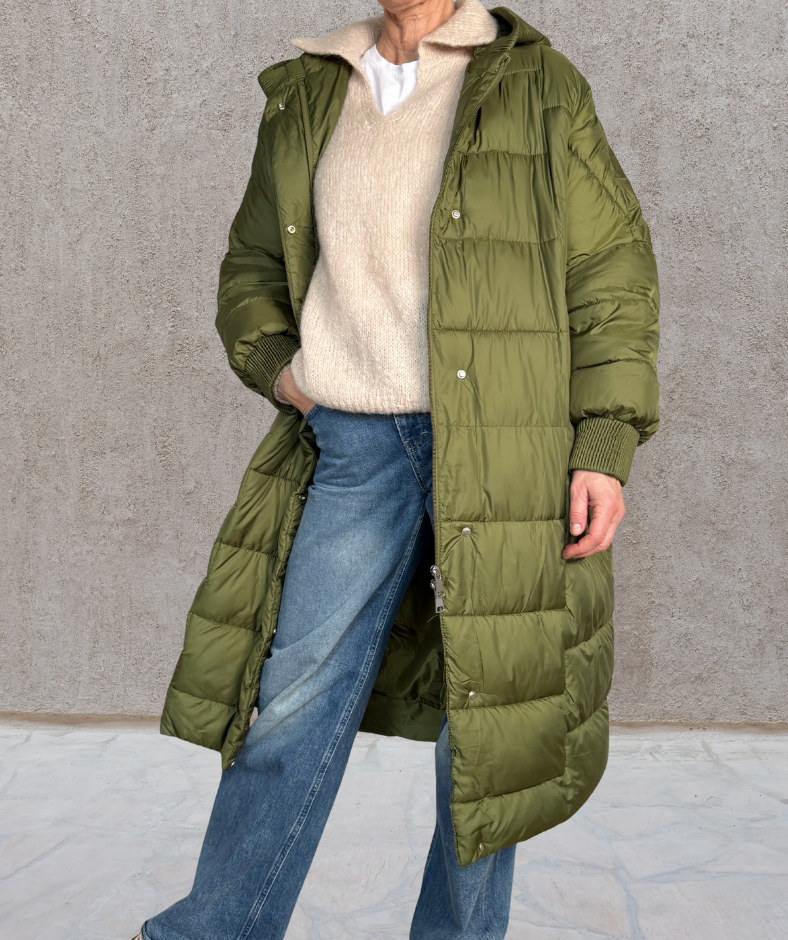 Puffer Parka oversized Grün "Puffer Coat"