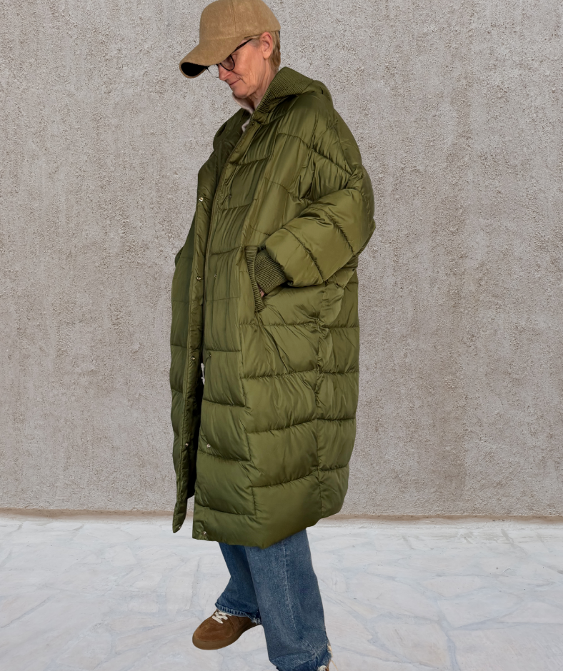 Puffer Parka oversized Grün "Puffer Coat"